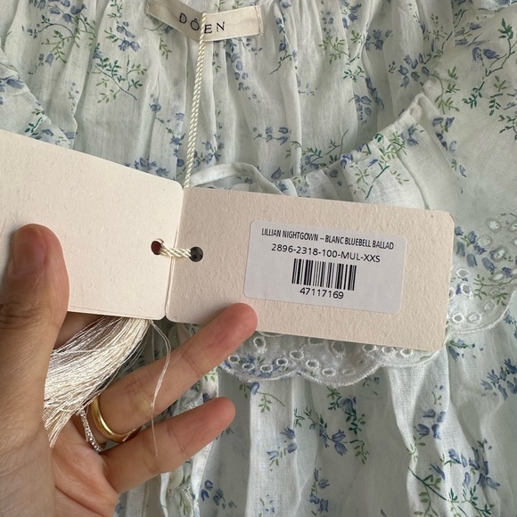 PRICE DROP!🎀DOEN LILLIAN🎀Dress in Blanc Bluebell Ballad! VHTF & BNWT! Size XXS! - Picture 3 of 5